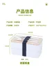 Servis uppsättningar japansk stil termisk lunchlåda för barn bento isolerad lunchlåda trägrödmikrovågknivgaffel