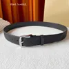 Fashion Men Belt Classic Black Lychee Grain Needle Buckle Denim Belts Luxury Designer Casual Belt Width 3.5cm High-quality With Gift Box