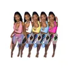 Женские спортивные костюмы 2023 MN8369 оболочка короткие брюки и полосатые дизайнерские топы сексуальные женские костюмы Bodycon Party Club платья летняя одежда