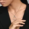 echt sterling zilver liefde hart bedel ketting voor pandora mode bruiloft partij sieraden voor vrouwen vriendin cadeau link hanger kettingen met originele doos 50cm