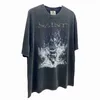 T-shirts pour hommes Style Star Petite Mode Saint Michael Dark Limited High Street Old Wash T-shirt4867 7QUI