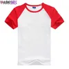 Męskie koszulki Red Baseball T Shirt Men Men Mężczyznę markę raglan rękaw Bawełniane lato