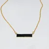 Colares pendentes de colar de cadeia de pendente de obsidiana negra de obsidiana fêmea 2023 moldura de ouro revestimento vintage gem stone conector para mulheres