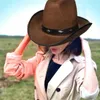 Berretti Cappello da cowboy Panno di moda Non sbiadito Outdoor Boy Girl Cosplay Cowgirl Regalo per il campeggio Festa unisex