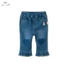 Jeans Dave Bella Children's Heart Jeans Autumn Fashion Design Boys and Girls Soft Denim Blue Trousers Kid Pants DB3223004 230322