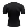 Men's T Shirts T-shirt MMA Rashguard Round Neck Top Compression Sportswear Bottoming Shirt Clothing