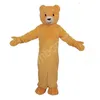 Costumi adulti della mascotte dell'orso giallo Costume del vestito del personaggio dei cartoni animati Vestito da festa all'aperto di Natale Abbigliamento pubblicitario promozionale per adulti
