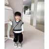 Clothing Sets Boys suit autumn Korean version of the baby Western style casual three piece children's handsome 230322