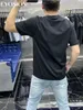 男性S Tシャツファッショントレンドメンサマージッパーデザインラウンドカラーソリッドプルオーバートップカジュアルスリムフィッティング短袖Tシュリットティー230321