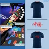 メンズTシャツクイックドライTシャツの夏の男性/女性通気性スポーツトップススキンフレンドリーで快適なカスタムプリント刺繍NSLP W0322