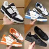 Klassische Vintage Herren Trainer Designer Schuhe Chaussures Leder Mesh Freizeitschuhe Designer Sneakers mit Boxgröße 38-46