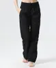 De losse trainingsdansstudio -taillesport van damespants voor vrouwen Casual Gym Yoga Long Wide Leg broek 230322