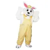 Volwassen paashaas mascotte kostuums strip karakter outfit pak xmas outdoor party outfit volwassen maat promotionele advertentiekleding