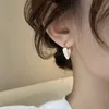 S3535 Fashion Jewelry Retro Enamel Heart Dangle Earrings For Women Love Hearts Buckle Earrings