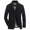 Mäns kostymer blazers blazer jacka män bomull tvättade kostym coats casual smal fit lyxverksamhet jaqueta maskulina outwear militär bombplan jackor 230322