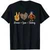 Women's T Shirts Funny Peace Love Thanksgiving Turkey Apparel Women Men: T-Shirt Graphic Tee Tops