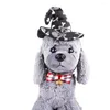 猫のコスチュームペットコスプレ服ハロウィーン装飾衣装小さな犬のヘッドバンドキャップハットファンシーパーティードレスのための衣装