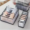 Foldable Storage Boxes Underwear Bra Panty Socks Organizer Stored Box Drawer Closet Scarves Organizers Nylon Mesh Divider Bags