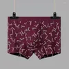 Underpants Brand Men's Underwear Pure Cotton Print Floral Men Boxer Shorts Modal Dry And Comfortable Male Boxers Large Size