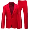 Men's Suits Blazers Plus Size 6XL-M Fashion Men Suits With Pants Formal Groom Wedding Slim Fit Tuxedo Dress Jackets Pants Homme 2 Pieces Set 230322