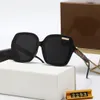 Polarisierte Frauen Brille Sonnenbrille Große Seite Brief Marke Designer Sonnenbrille Für Männer UV 400 Quadratische Linse Adumbral Mit Fall