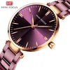 Wristwatches MINI FOUCS Simple Fashion Women Watches Luxury Stainless Steel Strap Quartz Lady Watch Relogio Feminino Casual Ladies Wristwatc