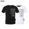 PLEIN BEAR T-SHIRT Mens Designer Tshirts Marque Vêtements Strass PP Skull Hommes T-SHIRT COL ROND SS GOTHIC BANNER PLEIN AVEC CRISTAUX Hip Hop Tshirt Top Tees 161717