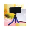 Cell Phone Mounts Holders Mini Flexible Camera Holder Octopus Tripod Bracket Stand Mount Monopod Styling Accessories Drop Delivery Dhpev