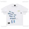 T-shirt da uomo Stampa in schiuma monogrammata con una t-shirt di tendenza a maniche corte e maniche corte T230321