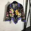 Damesoverhemden met bloemenprint Jurkkostuums Schattig konijnpatroon Tops met lange mouwen Hoge taille Rokken Tweedelige sets