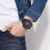 Wristwatches SKMEI Fashion Watch for Men Chronograph Business Man Modren Quartz with Stainless Steel Analog 1551