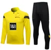 22/23 NOVITÀ Tute zip lunghe Tute tuta da jogging Tute Giacca uomo e bambino Borussia Pantaloni lunghi Completi da calcio Dortmund Tuta da allenamento Set da calcio Survêtement