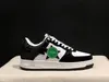 Bapestas Running Shoes Platform Platform Sta Black White Blue Pink Green Red Beige Leath