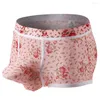 Onderbroek mannen print ondergoed olifant neusbox -boksers shorts slipje slipje bouch jj mouw erotische gay lingerie boxershorts