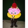 New Cherry cake Mascot Costume Top Cartoon Anime theme character Carnival Unisex Adults Size Christmas Birthday Party Outdoor Outfit Suit