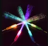 100pcs Rave Toy LED Light Up Fiber Optic Wands Glow Sticks Flashing Concerts Rave Party Birthday Favors Goodie Fillers Battery Include