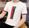 T-shirt da uomo Ape estiva lavorata a maglia Top a righe maglione stile coreano T-shirt pullover T-shirt slim