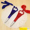 Bottle Opener Pen with String 2 in 1 Beer Wine Openers Plastic with String Short Ballpoint Pen