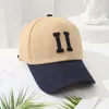 Color Matching Letters Baseball Cap Female Korean Style Internet Celebrity All-Matching Hat Shopping Sun-Proof Peaked Cap Tide