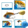 1 Pcs VIB Rotierenden Metall Angeln Locken 9g 13g Löffel Harten Köder Winter Eis Angeln Tackle CrankFish Köder vibration Spinner