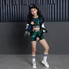 Clothing Sets Lolanta 2Pcs 4Pcs Girls Jazz Street Dance Modern Costumes Sequnines Hip Hop Stage Performance Wear 4 16 Years 230322