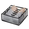 Foldable Storage Boxes Underwear Bra Panty Socks Organizer Stored Box Drawer Closet Scarves Organizers Nylon Mesh Divider Bags