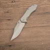 G3510 Pocket Folding mes 8cr18mov Satin Drop Point Blade Roestvrij stalen handvat Outdoor EDC Pocket Folder messen 2 stks/lot