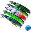 1 Pcs Lure 11cm/14.7g Knotty Fish Lure Hard Bait Fake Bait Fishing Gear Fishing 3D Eyes Swim Bait Multi Jointed Vivid