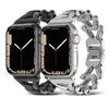Banda de tiras de linha única Loving V V bands Bandas de torção Link Pulseira de luxo de pulseira para Apple Watch 38/40/41mm 42/44/45/49mm Strap para Iwatch Series 3 4 5 6 7 8 Ultra S8