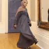 Etniska kläder Ramadan Abaya Muslim Hijab Dress Abayas för kvinnor Dubai Turkiet Islam Kläder Kaftan Robe Longue Femme Musulmane Vestidos Largos 230322
