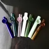 Pipes de fumar Color Funnel Chimney Bongs Bongs Accesorios, vidrio