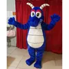 Nuovo costume della mascotte del drago blu Top Cartoon Personaggio a tema anime Carnevale Unisex Adulti Taglia Natale Festa di compleanno Vestito da esterno