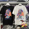 Camisetas de hombre 2023ss Casablanca Camiseta Hombre Mujer Gran tamaño Cuello redondo Camiseta de manga corta Top Tees T230321