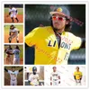 Arkansas Pine Bluff Golden Lion Baseball Jersey Custom Stitched Mens Mickyren Bentley Lawrence Noble Grant Devecsery Maurice Edwards UAPB Jerseys